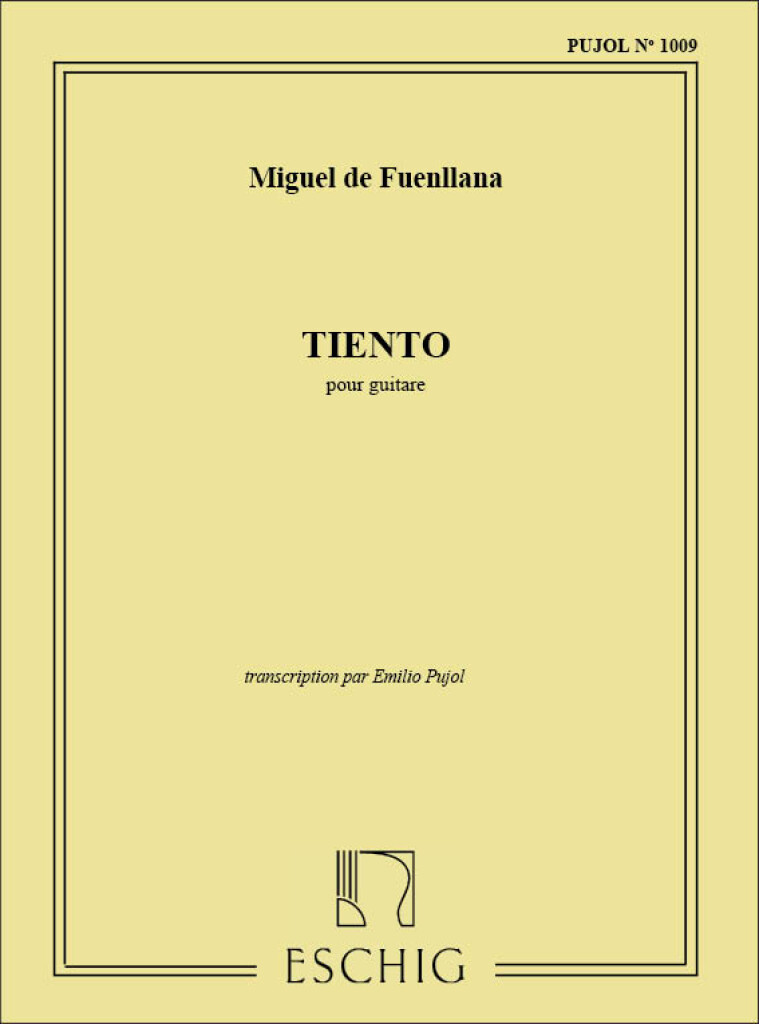 Tiento (Pujol 1009) Guitare